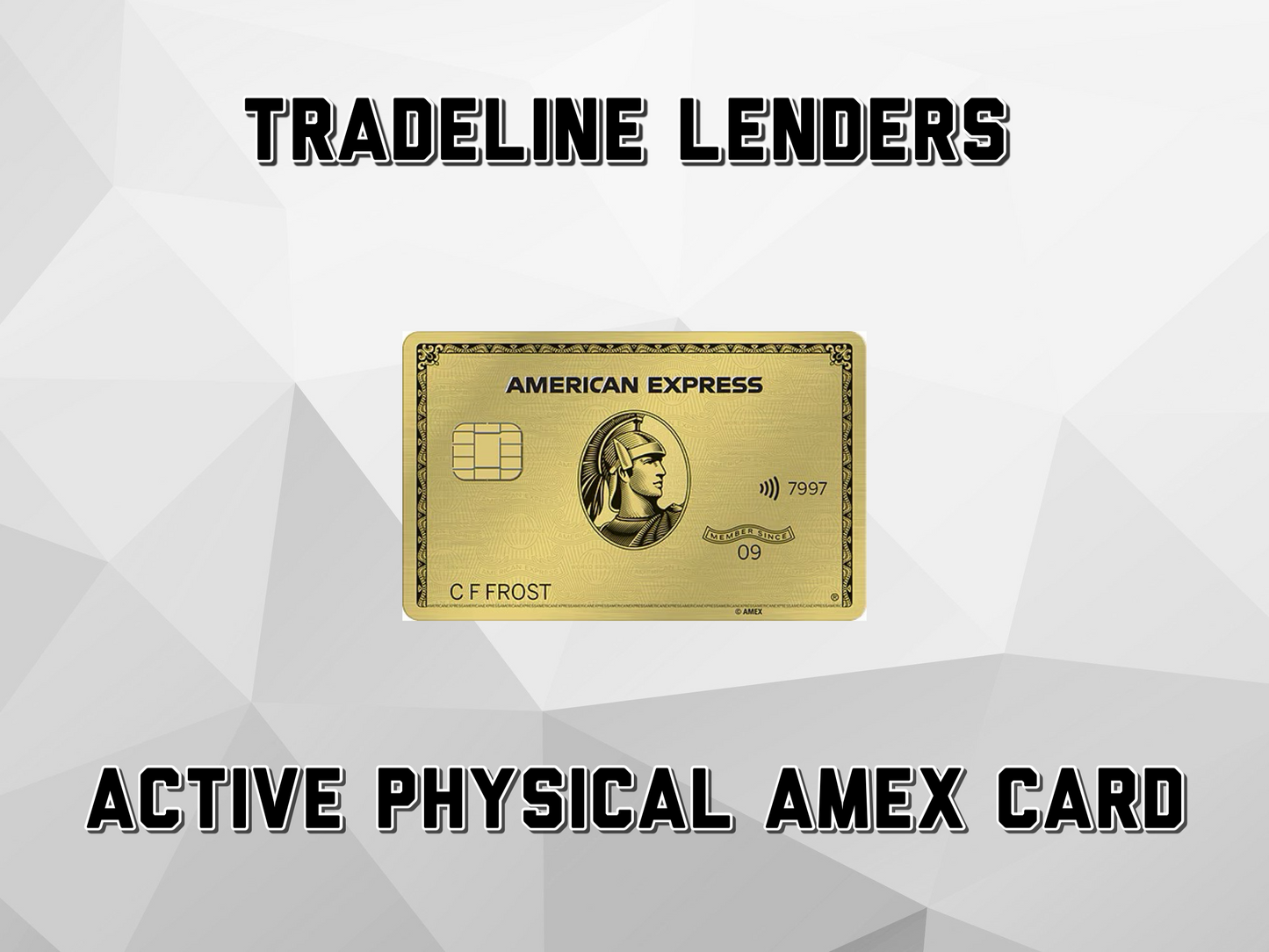 Physical Funded Amex Primary Card